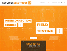 Tablet Screenshot of estudios-electricos.com